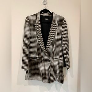 Reformation plaid blazer small